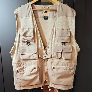 Humvee by Campco Combat Vest | Size 2XL | Khaki | 14-Pocket Photo Tactical